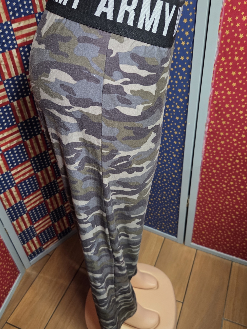**ARMY Camouflage Lounge Pants with Branded Waistband** - Picture 2 of 4